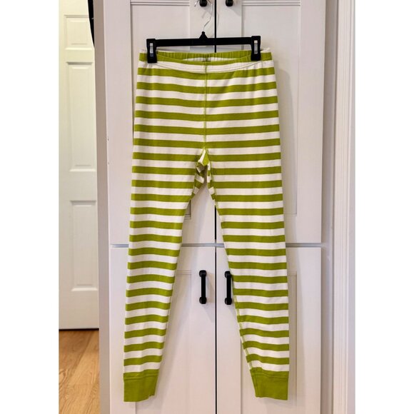 Hanna Andersson Adult Large The Grinch PJs Pajamas Set Green White Long John - Picture 5 of 8